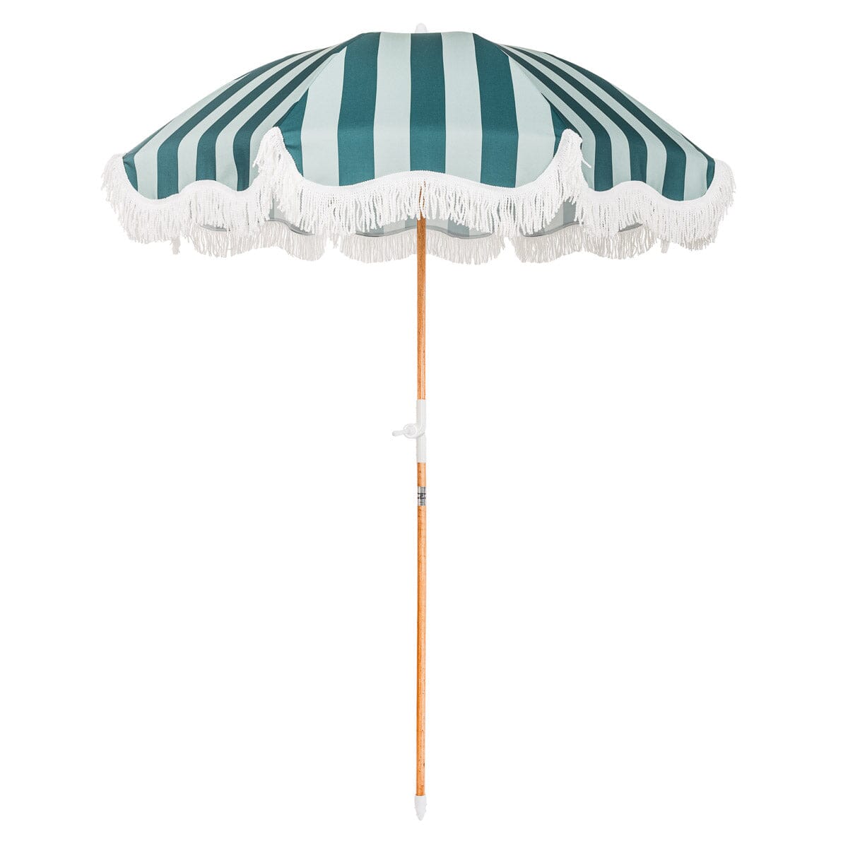 The Holiday Beach Umbrella - Crew Green Stripe Holiday Beach Umbrella Business & Pleasure Co 