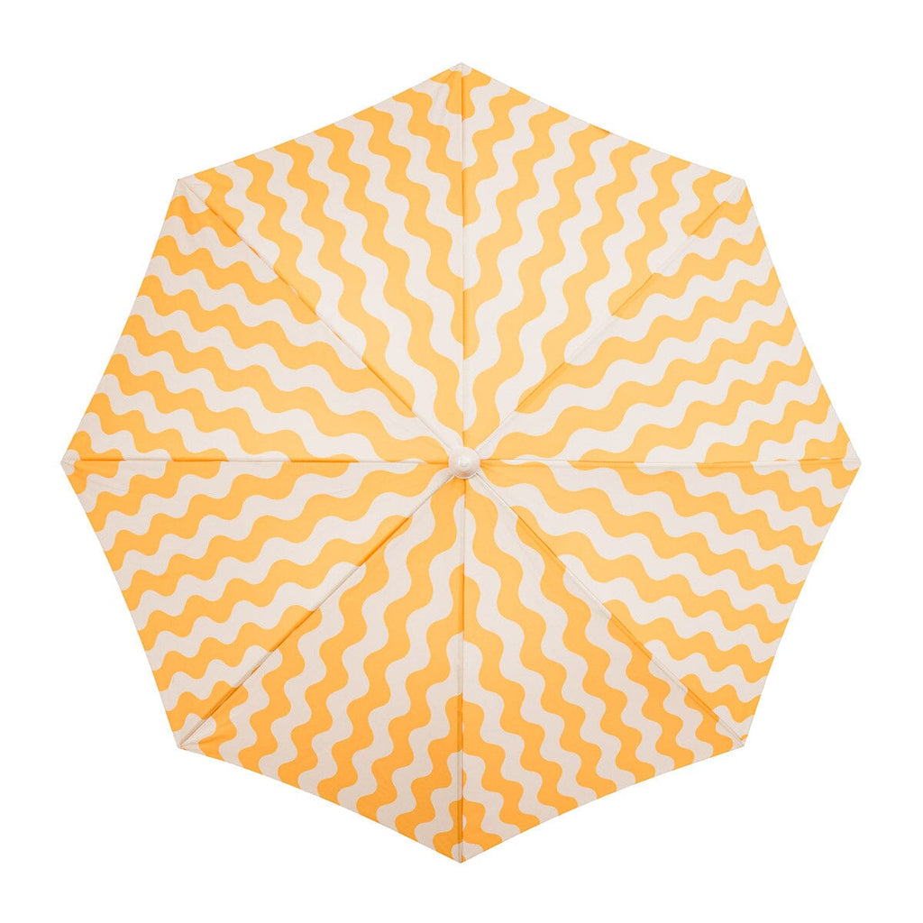 The Holiday Beach Umbrella - Ocean Mimosa Stripe Holiday Beach Umbrella Business & Pleasure Co 
