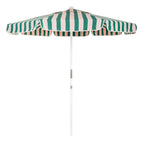 The Market Umbrella - Bistro Green Stripe Market Umbrella Business & Pleasure Co. 