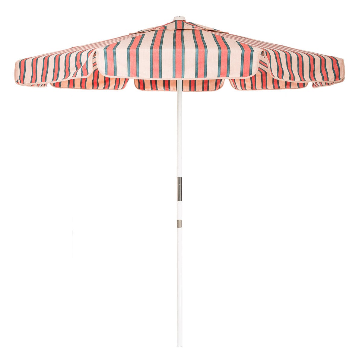 The Market Umbrella - Bistro Dusty Pink Stripe Market Umbrella Business & Pleasure Co 