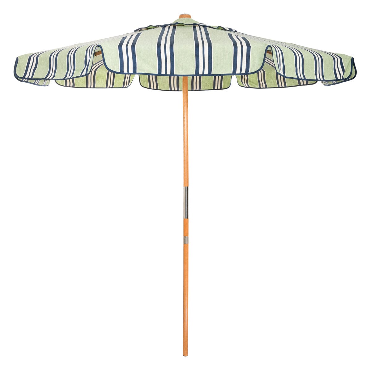 The Market Umbrella x Julia Berolzheimer in Green Stripes B&P Co. x Julia Berolzheimer 