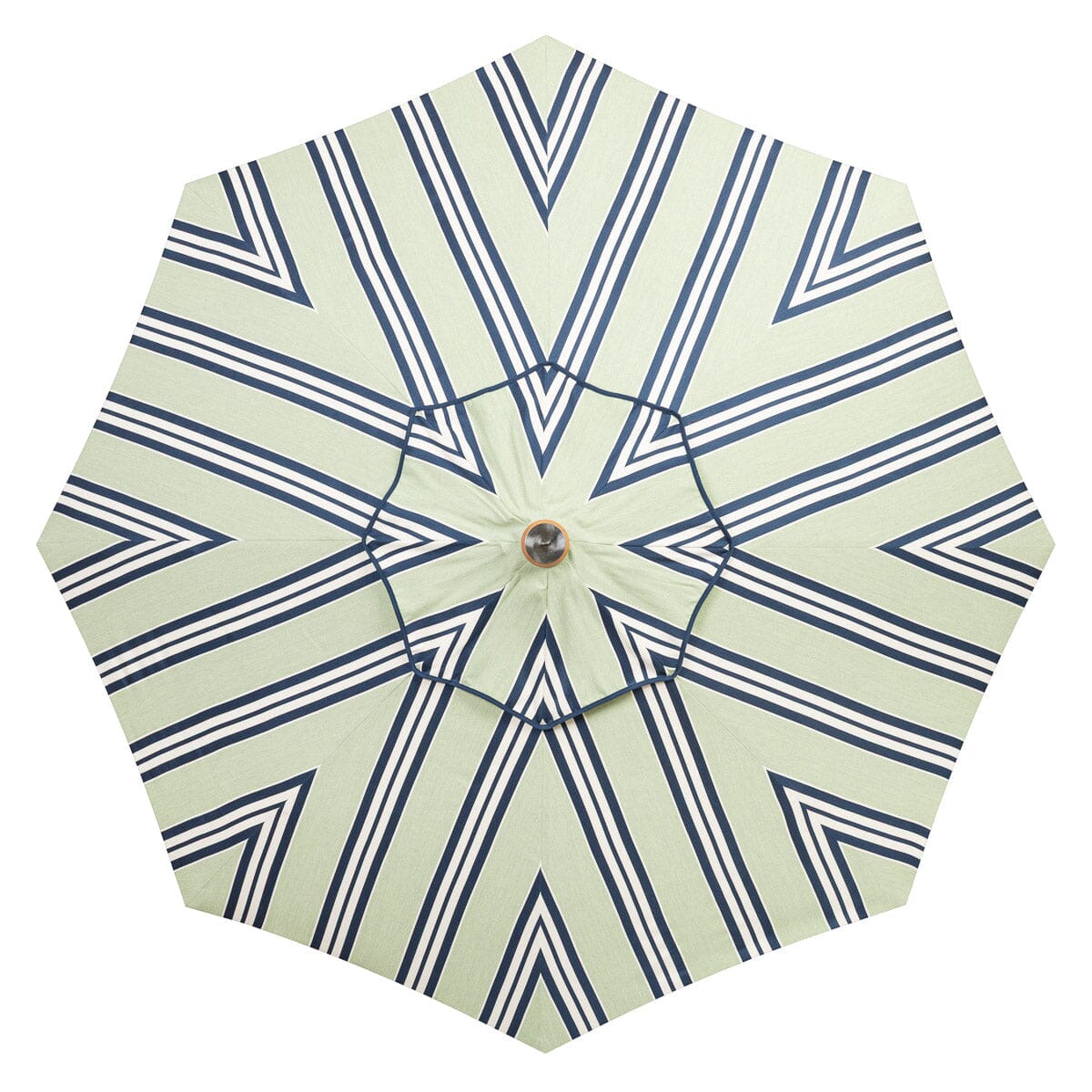 The Market Umbrella x Julia Berolzheimer in Green Stripes B&P Co. x Julia Berolzheimer 