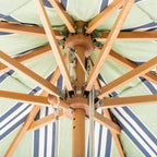 The Market Umbrella x Julia Berolzheimer in Green Stripes Market Umbrella B&P Co. x Julia Berolzheimer 
