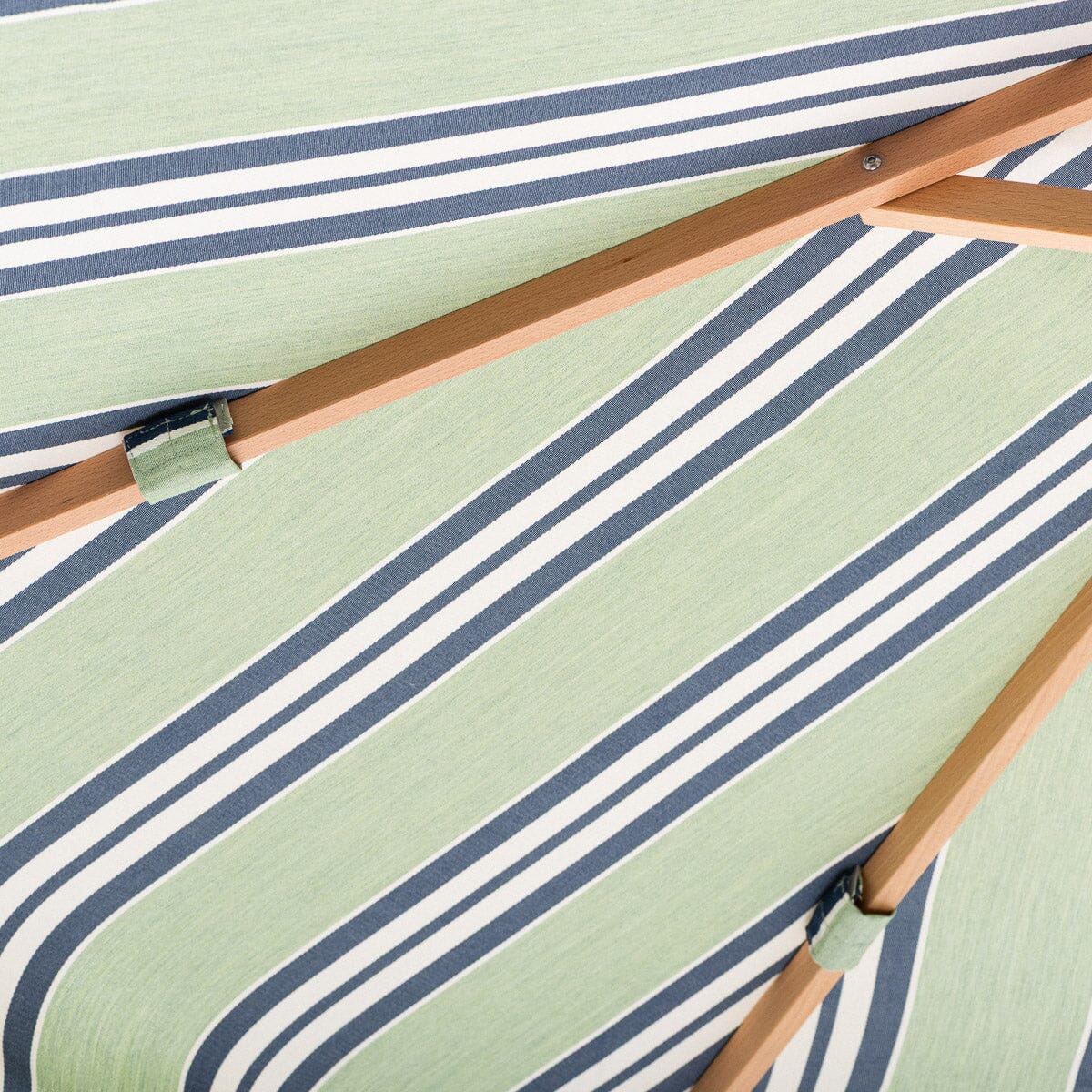 The Market Umbrella x Julia Berolzheimer in Green Stripes Market Umbrella B&P Co. x Julia Berolzheimer 