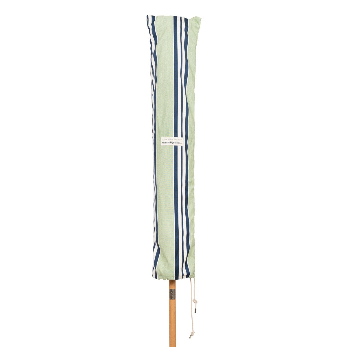 The Market Umbrella x Julia Berolzheimer in Green Stripes Market Umbrella B&P Co. x Julia Berolzheimer 