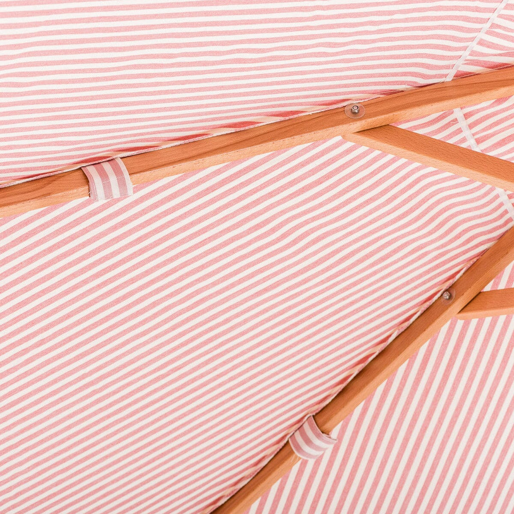 The Market Umbrella - Lauren's Pink Stripe Market Umbrella Business & Pleasure Co 