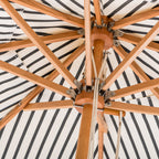 The Market Umbrella - Monaco Black Stripe Market Umbrella Business & Pleasure Co 