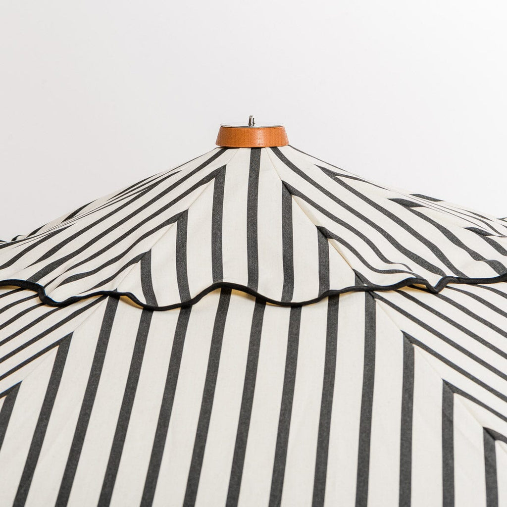 The Market Umbrella - Monaco Black Stripe Market Umbrella Business & Pleasure Co 