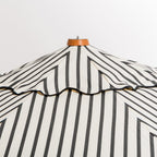 The Market Umbrella - Monaco Black Stripe Market Umbrella Business & Pleasure Co 