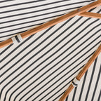 The Market Umbrella - Monaco Black Stripe Market Umbrella Business & Pleasure Co 