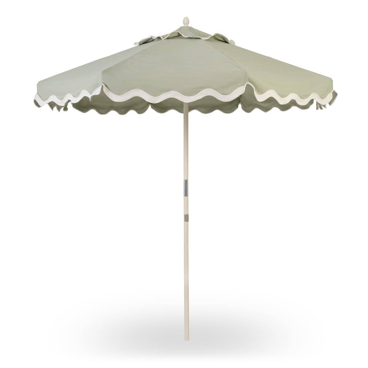 Studio image of green market umbrella