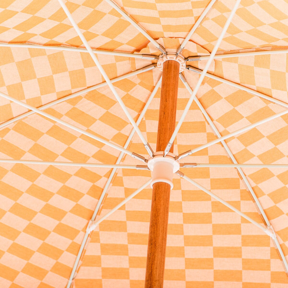 The Rio Umbrella - Vintage Gold Checker Rio Umbrella Business & Pleasure Co. 