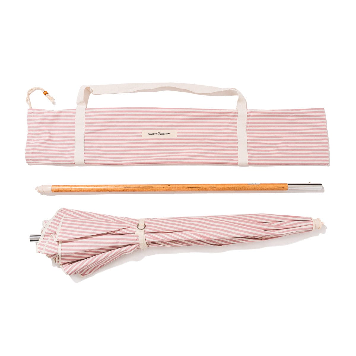 The Rio Umbrella - Laurens Pink Stripe Rio Umbrella Business & Pleasure Co. 