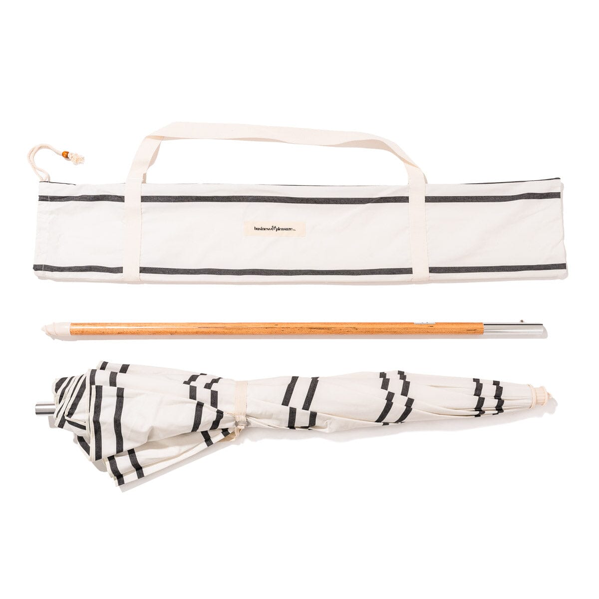 The Rio Umbrella - Malibu Black Stripe Rio Umbrella Business & Pleasure Co. 