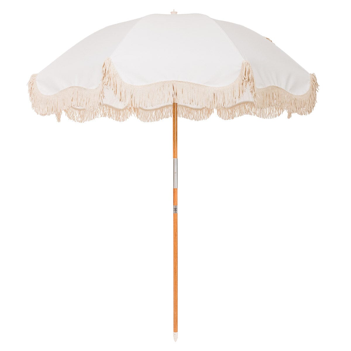 The Rio Fringed Umbrella - Antique White Rio Fringed Umbrella Business & Pleasure Co. 