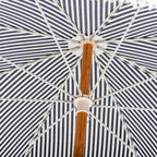 The Rio Fringed Umbrella - Laurens Navy Stripe Rio Fringed Umbrella Business & Pleasure Co. 