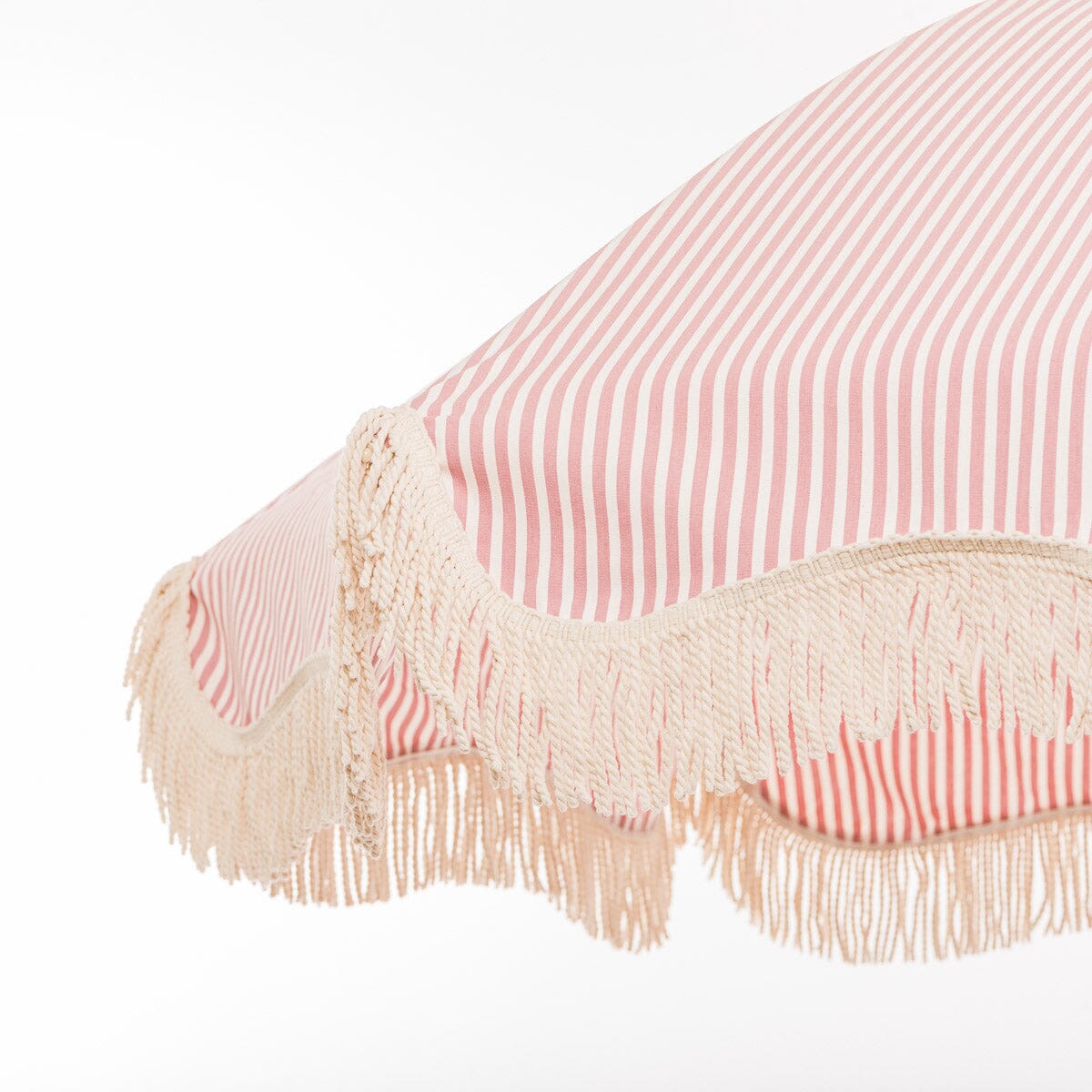 The Rio Fringed Umbrella - Laurens Pink Stripe Rio Fringed Umbrella Business & Pleasure Co. 