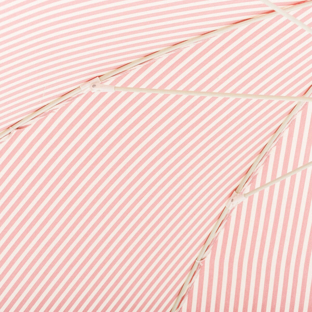 The Rio Fringed Umbrella - Laurens Pink Stripe Rio Fringed Umbrella Business & Pleasure Co. 