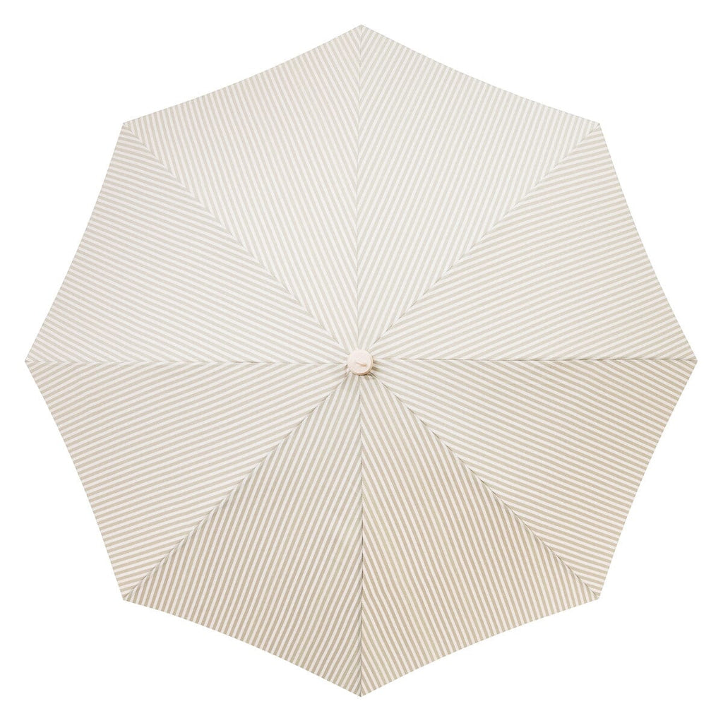 The Rio Fringed Umbrella - Laurens Sage Stripe Rio Fringed Umbrella Business & Pleasure Co. 