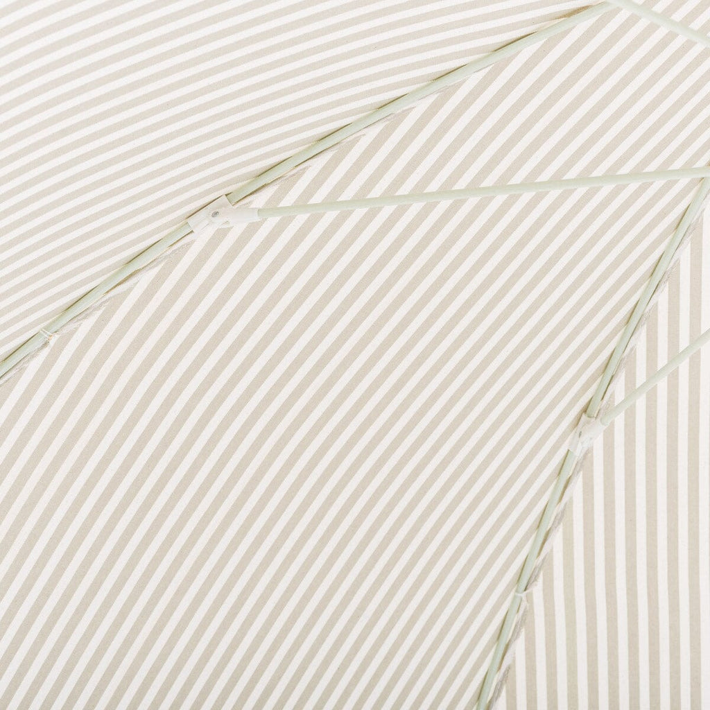 The Rio Fringed Umbrella - Laurens Sage Stripe Rio Fringed Umbrella Business & Pleasure Co. 