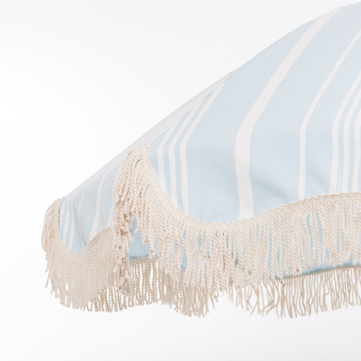 The Rio Fringed Umbrella - Vintage Blue Stripe Rio Fringed Umbrella Business & Pleasure Co. 