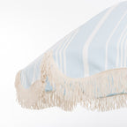 The Rio Fringed Umbrella - Vintage Blue Stripe Rio Fringed Umbrella Business & Pleasure Co. 