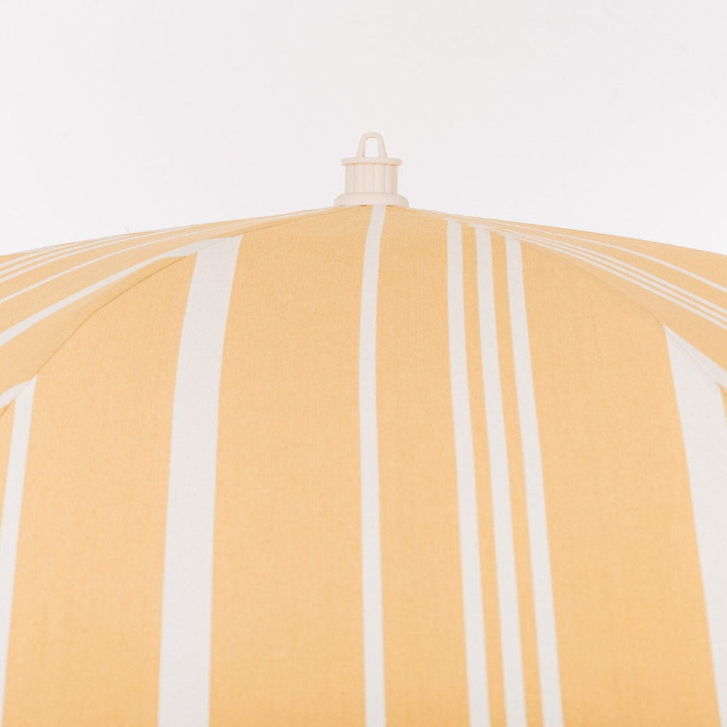 The Rio Fringed Umbrella - Vintage Yellow Stripe Rio Fringed Umbrella Business & Pleasure Co. 