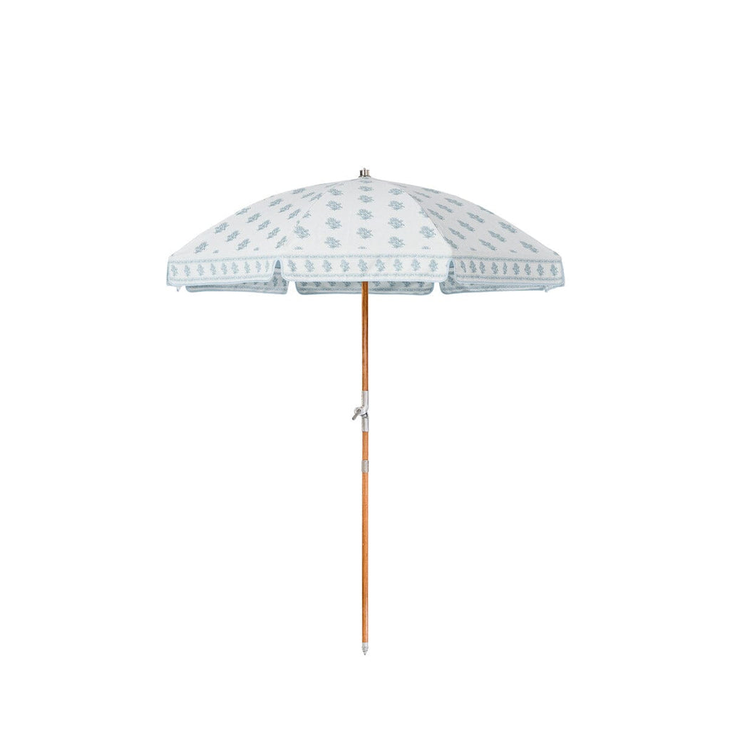 The Premium Beach Umbrella x Amanda Lindroth Business & Pleasure Co. Jaipur Blue 
