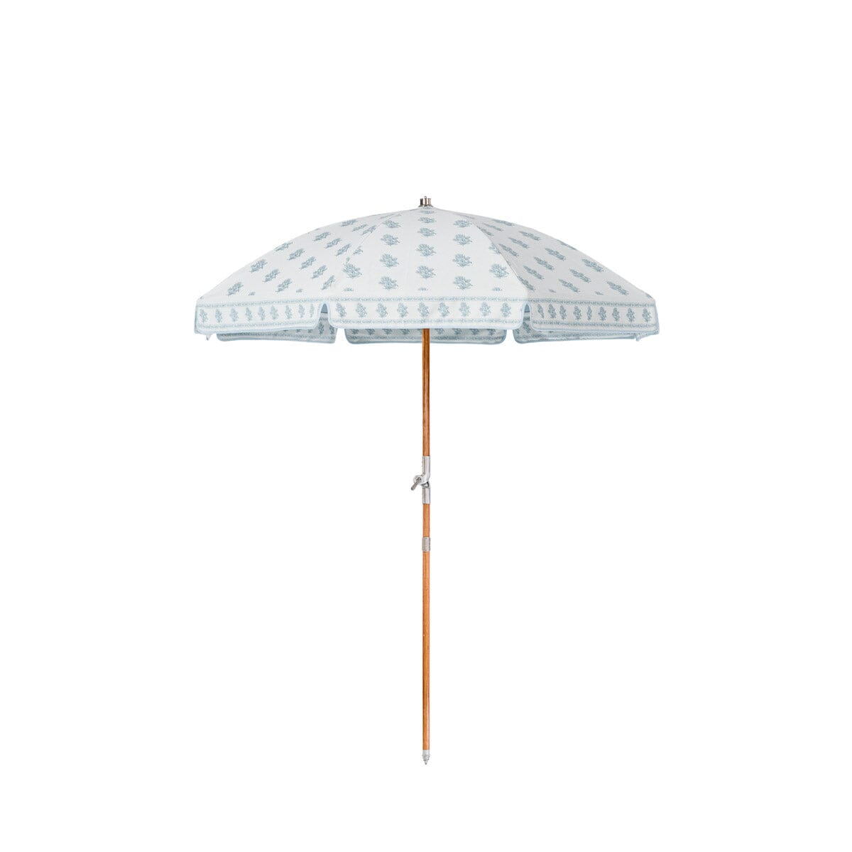 The Premium Beach Umbrella x Amanda Lindroth Business & Pleasure Co. Jaipur Blue 
