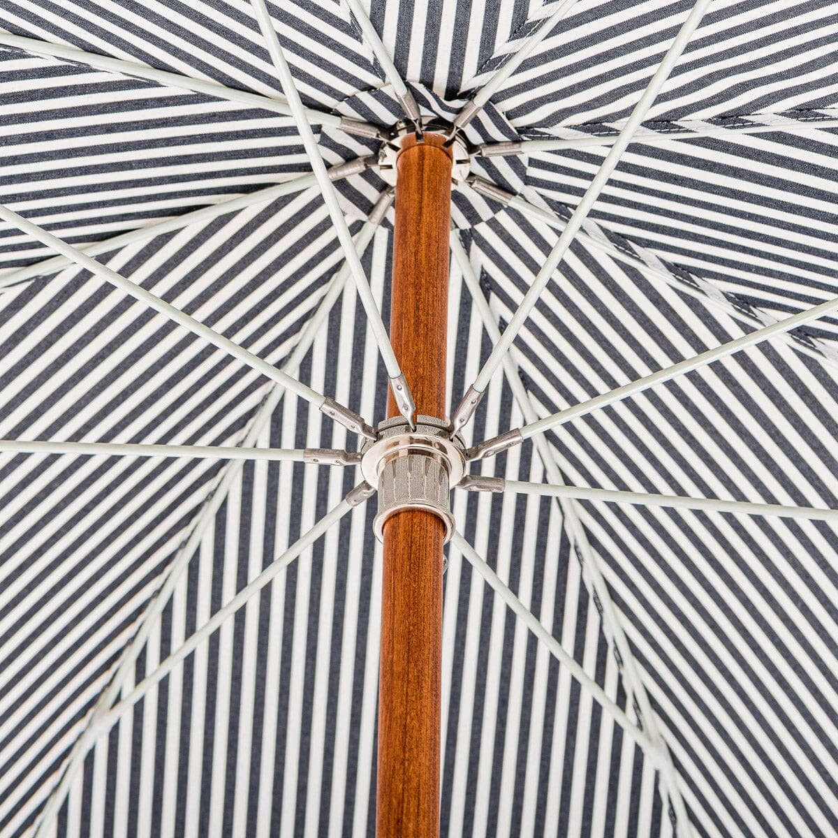 The Premium Beach Umbrella - Lauren's Navy Stripe Premium Beach Umbrella Business & Pleasure Co. 