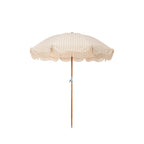 The Premium Beach Umbrella - Monaco Natural Stripe Premium Beach Umbrella Business & Pleasure Co 