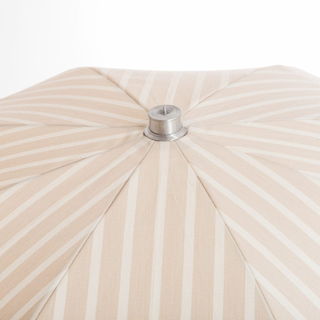 The Premium Beach Umbrella - Monaco Natural Stripe Premium Beach Umbrella Business & Pleasure Co 