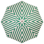 The Resort Market Umbrella - Octagon - Canopy 12' - Bistro Green Stripe Resort Market Umbrella Canopy Business & Pleasure Co. 