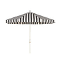 The Resort Market Umbrella in Crew Vintage Black Stripe | 10' Antique White Frame Resort Market Bundle Business & Pleasure Co. 