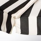 The Resort Market Umbrella in Crew Vintage Black Stripe | 10' Antique White Frame Resort Market Bundle Business & Pleasure Co. 