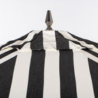 The Resort Market Umbrella in Crew Vintage Black Stripe | 10' Antique White Frame Resort Market Bundle Business & Pleasure Co. 