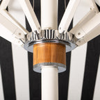 The Resort Market Umbrella in Crew Vintage Black Stripe | 10' Antique White Frame Resort Market Bundle Business & Pleasure Co. 