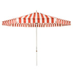 The Resort Market Umbrella in Crew Le Sirenuse Stripe | 10' Antique White Frame Bundle Business & Pleasure Co. 