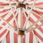 The Resort Market Umbrella in Crew Le Sirenuse Stripe | 10' Antique White Frame Bundle Business & Pleasure Co. 