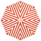 The Resort Market Umbrella in Crew Le Sirenuse Stripe | 12' Antique White Frame Bundle Business & Pleasure Co. 