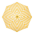 The Resort Market Umbrella in Crew Mimosa Yellow Stripe | 10' Antique White Frame Bundle Business & Pleasure Co. 