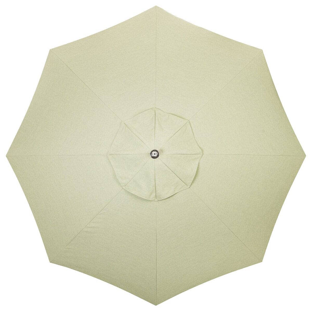 The Resort Market Umbrella in Casa Seaglass Jade Green | 12' Antique White Frame Bundle Business & Pleasure Co. 