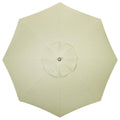The Resort Market Umbrella in Casa Seaglass Jade Green | 12' Antique White Frame Bundle Business & Pleasure Co. 