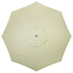 The Resort Market Umbrella in Casa Seaglass Jade Green | 12' Antique White Frame Bundle Business & Pleasure Co. 