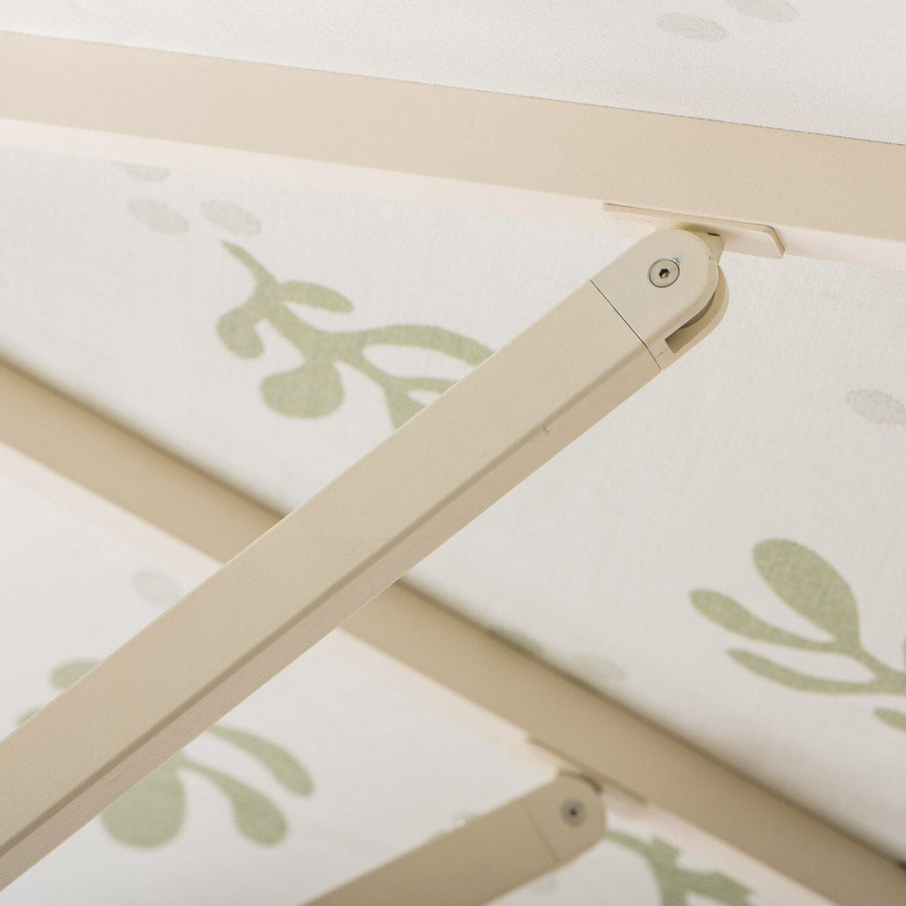 The Resort Market Umbrella in Casa Seaglass Jade Green | 8' Antique White Frame Bundle Business & Pleasure Co. 
