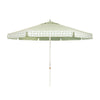 Swatch for The Resort Market Umbrella x Julia Berolzheimer in Jacquard Green | 10' Antique White Frame