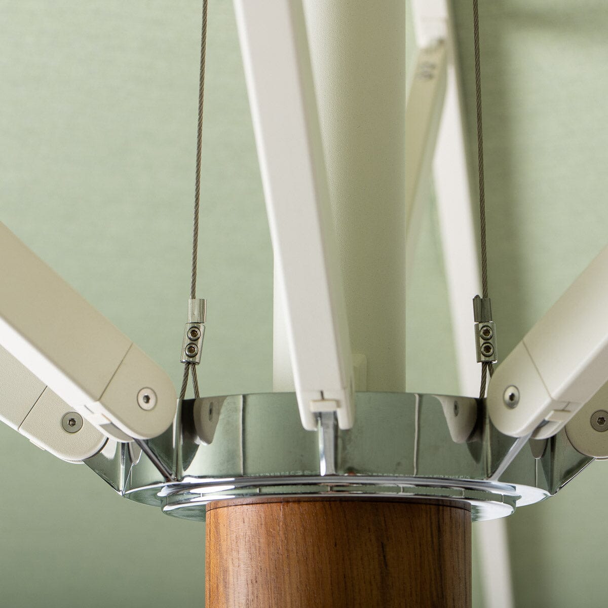 The Resort Market Umbrella x Julia Berolzheimer in Jacquard Green | 10' Antique White Frame Resort Market Bundle B&P Co. x Julia Berolzheimer 