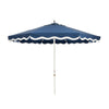 Swatch for The Resort Market Umbrella x Julia Berolzheimer in Rivie Slate | 10' Antique White Frame