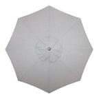 The Resort Market Umbrella in Lauren's Navy Stripe | 10' Antique White Frame Bundle Business & Pleasure Co. 