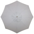 The Resort Market Umbrella in Lauren's Navy Stripe | 12' Antique White Frame Bundle Business & Pleasure Co. 